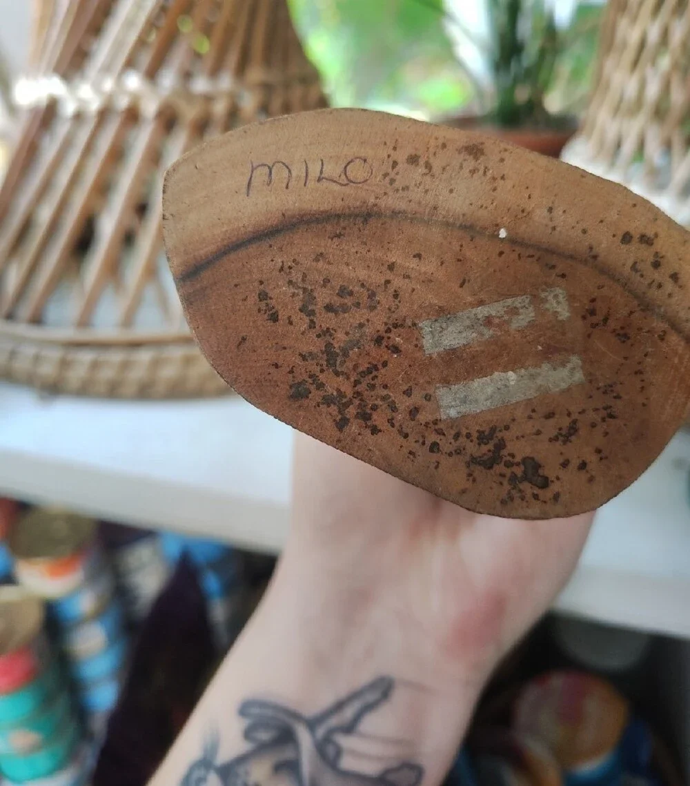 Vintage Hand-Carved Milo Wood Sculpture - Brian Of Hawaii
